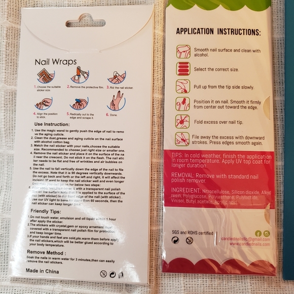 4 different sets Muted colors nail polish strips - Picture 7 of 9